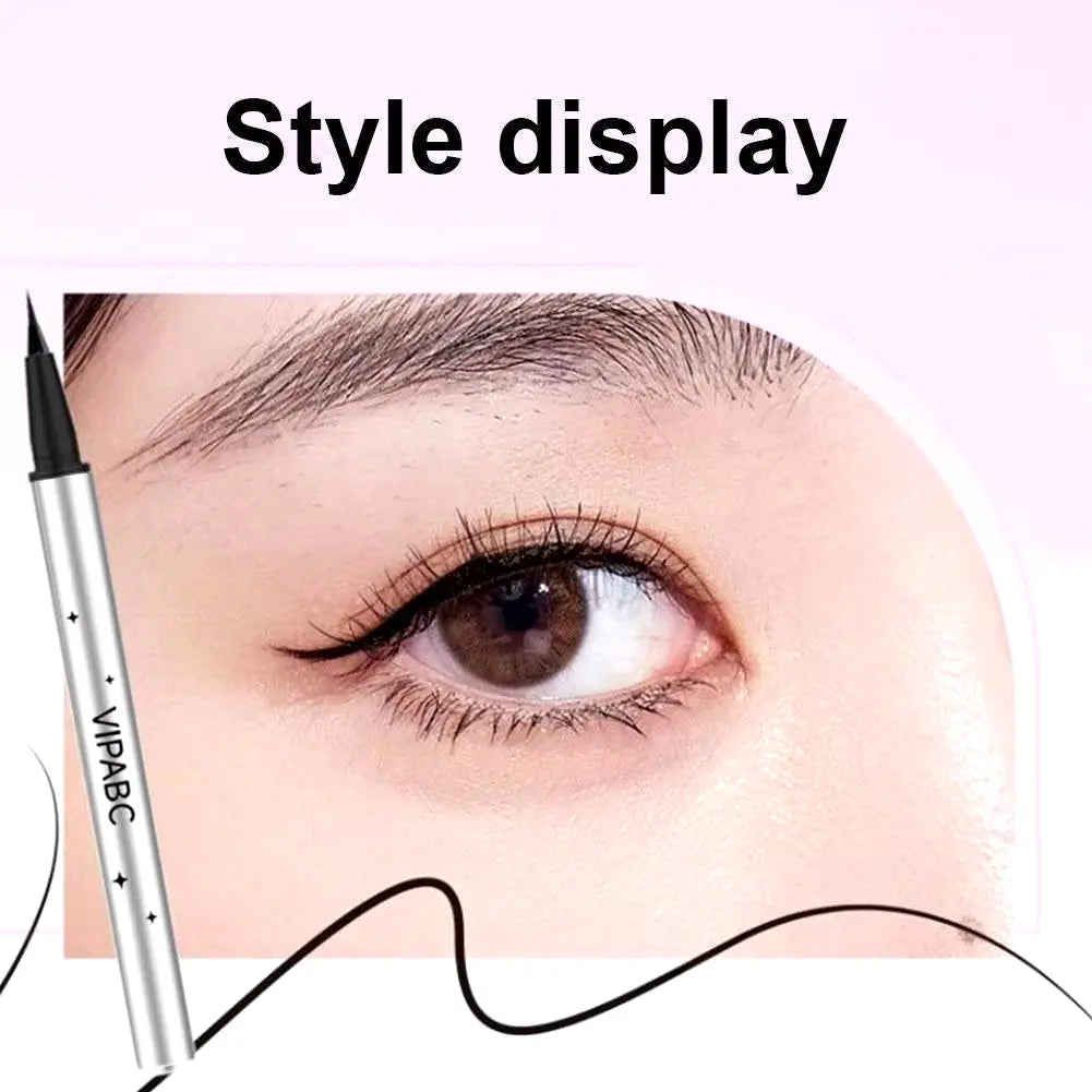 Dezone Waterproof Lower Eyelashes Stamp Pen - 3-in-1 Natural-Looking Korean Makeup in Black/Brown