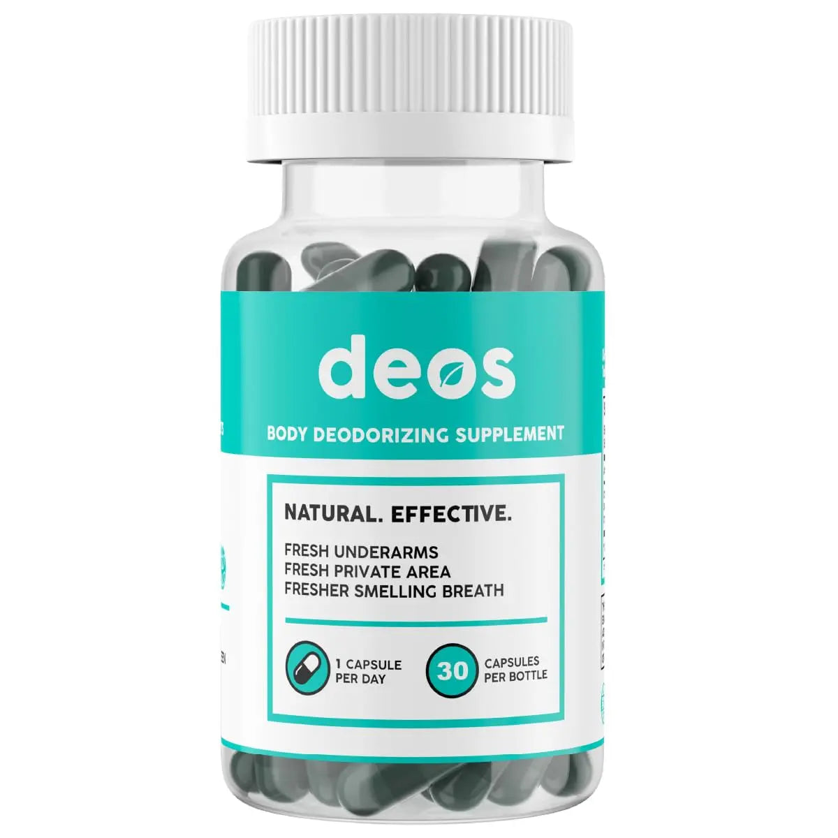 Internal Deodorant Supplement – Comprehensive Body Deodorizer for Gut Health, Skin Health, Detoxification, and Digestive Support – Natural Chlorophyll Capsules for Overall Freshness | 30 Capsules product image