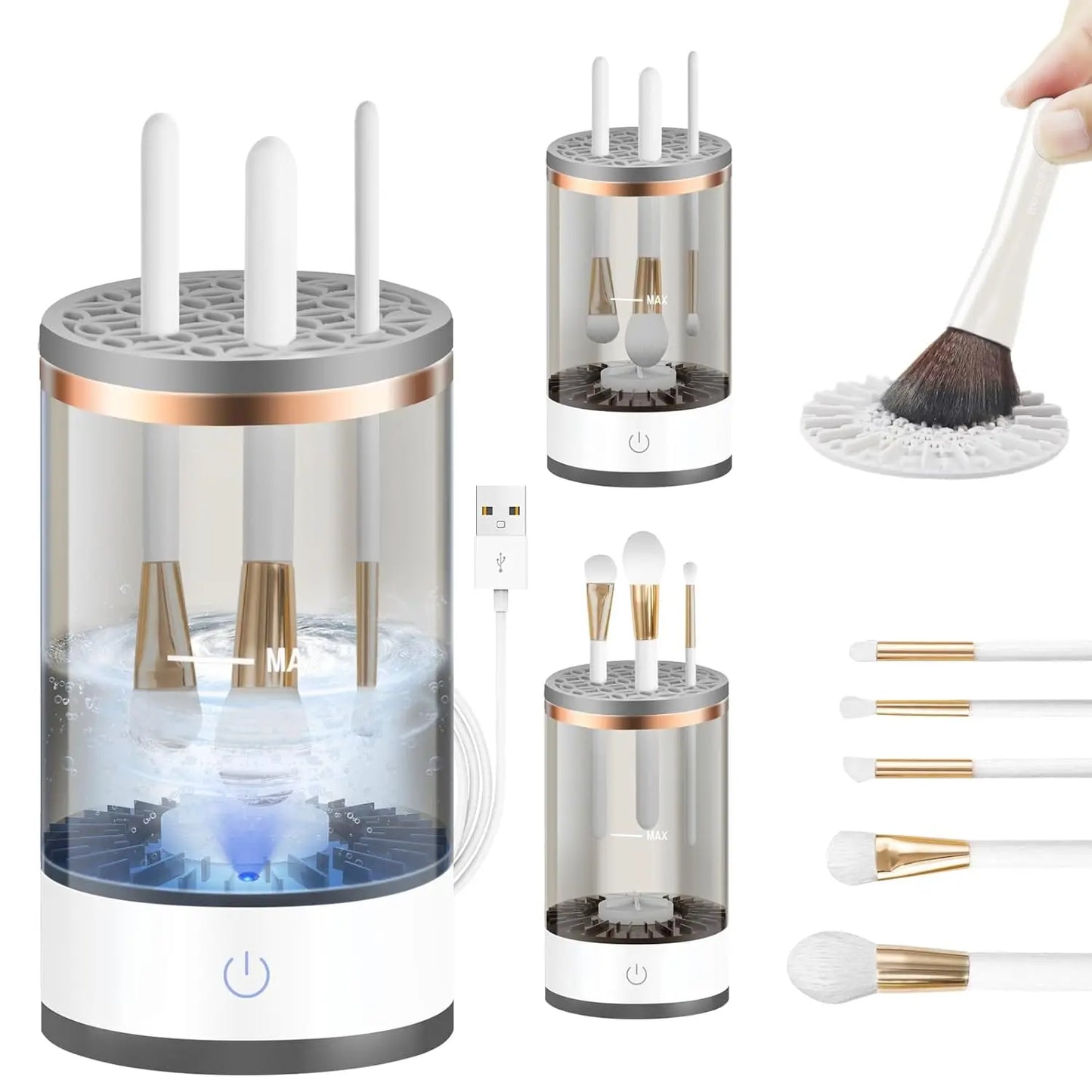 SonicGlow Pro – Rechargeable Automatic Makeup Brush Cleaner for Flawless Beauty SonicGlowPro