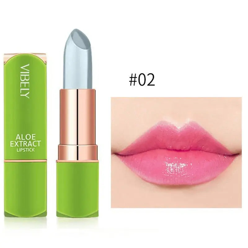Color Changing Aloe Vera Jelly Lipstick Moisturizing Tinted Lip Balm Lasting Moisturizing Not Easy To Fade Lipsticks Cosmetic product image