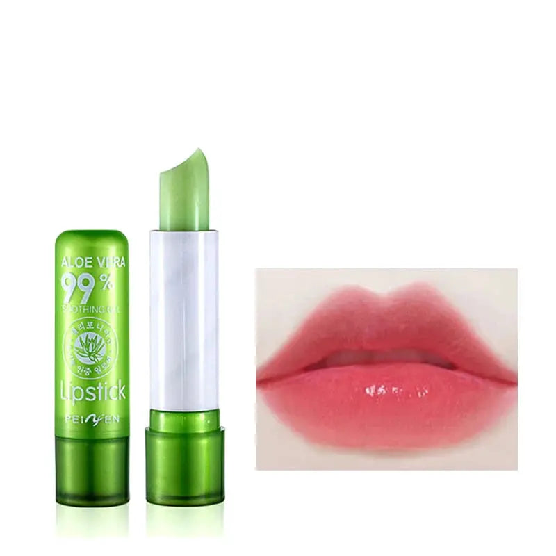 Color Changing Aloe Vera Jelly Lipstick Moisturizing Tinted Lip Balm Lasting Moisturizing Not Easy To Fade Lipsticks Cosmetic NNOS