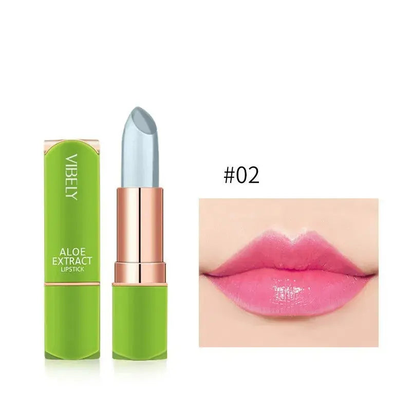 Color Changing Aloe Vera Jelly Lipstick Moisturizing Tinted Lip Balm Lasting Moisturizing Not Easy To Fade Lipsticks Cosmetic NNOS