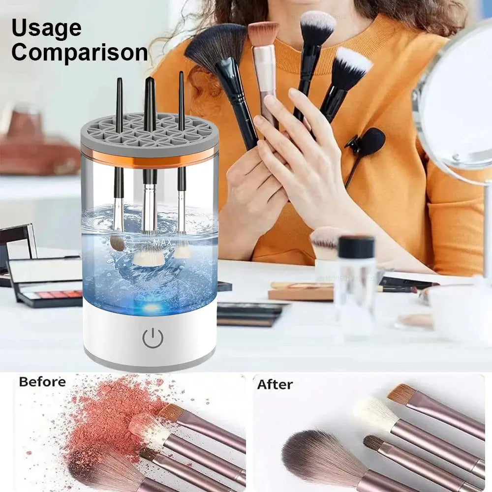 SonicGlow Pro – Rechargeable Automatic Makeup Brush Cleaner for Flawless Beauty product image
