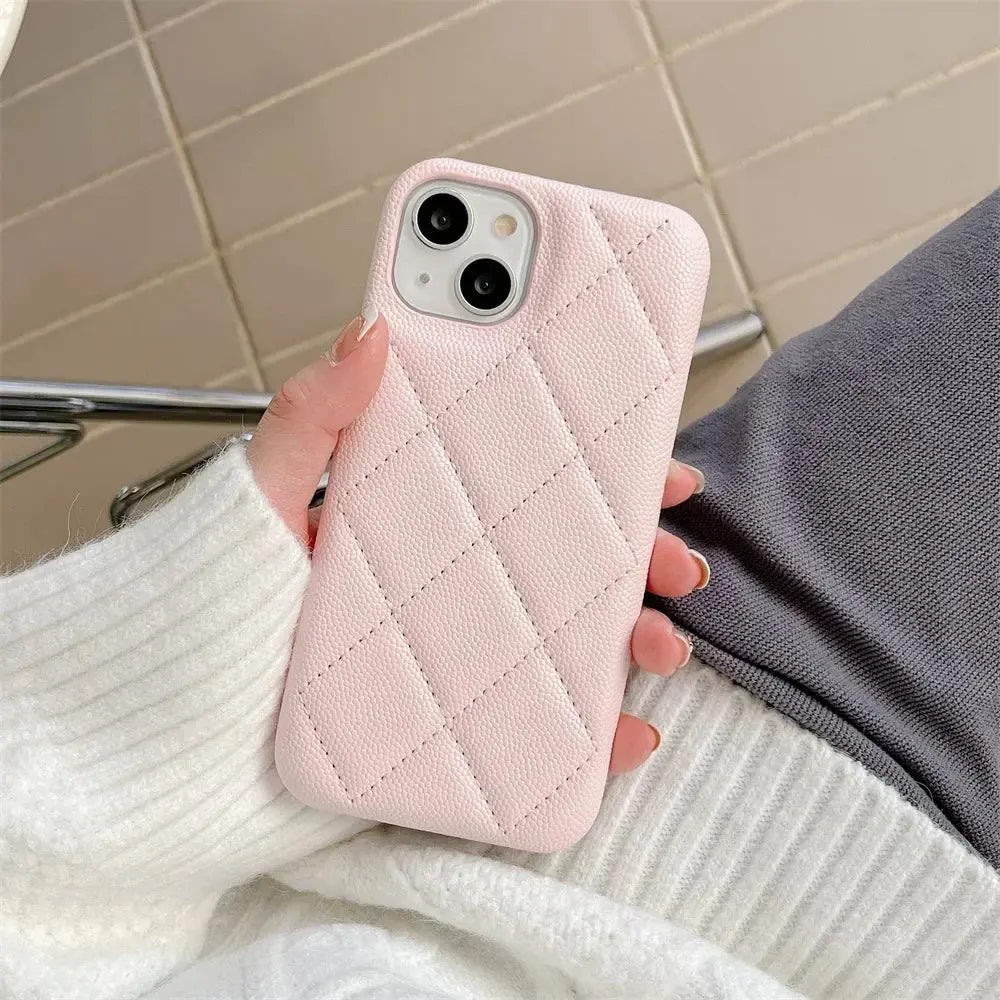 Luxury Geometric Leather Crossbody Phone Case NNOS