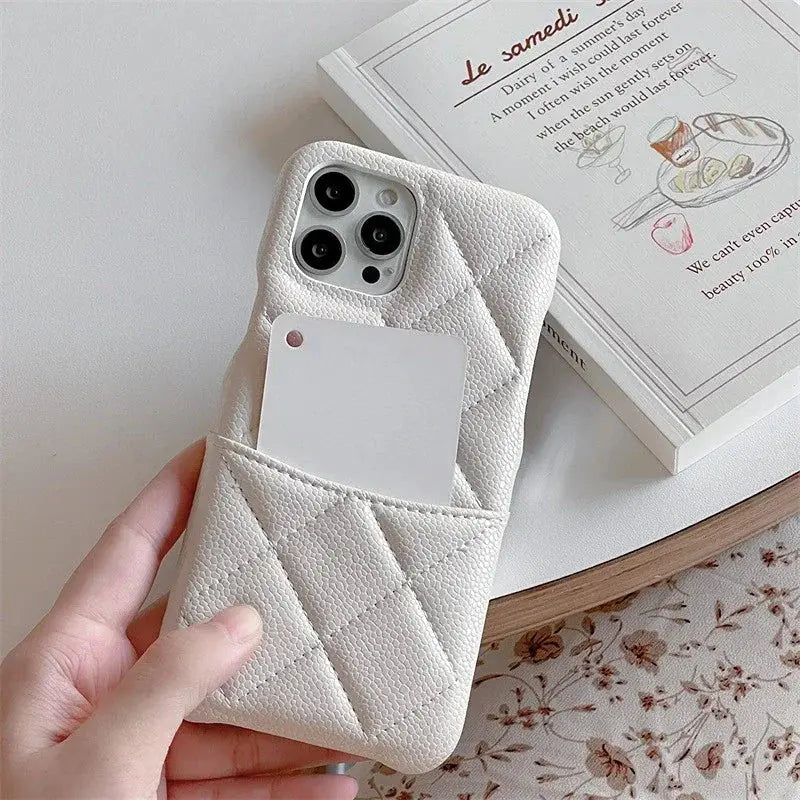 Luxury Geometric Leather Crossbody Phone Case NNOS