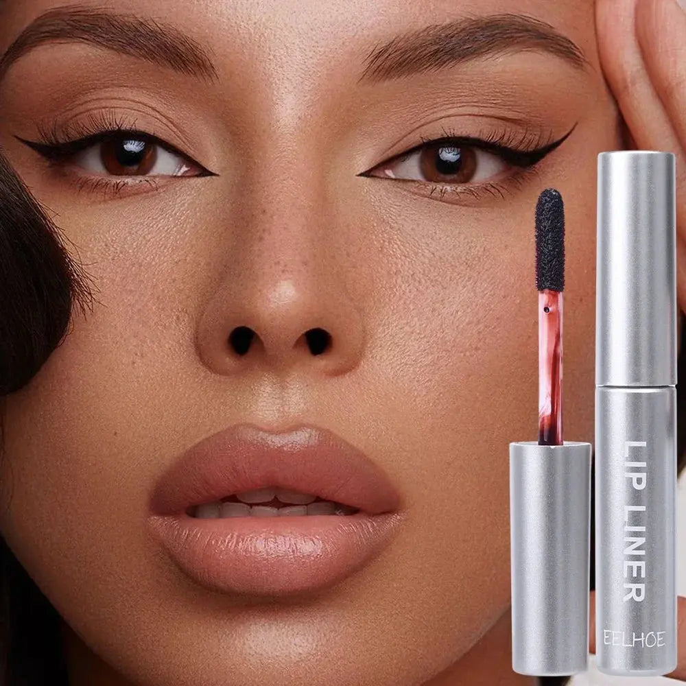 Waterproof Lip Liner Peel Off Tattoo Lipgloss Waterproof Long Lasting Matte Lip Tint Brown Contour Tear-off Lips Stain Cosmetic NNOS