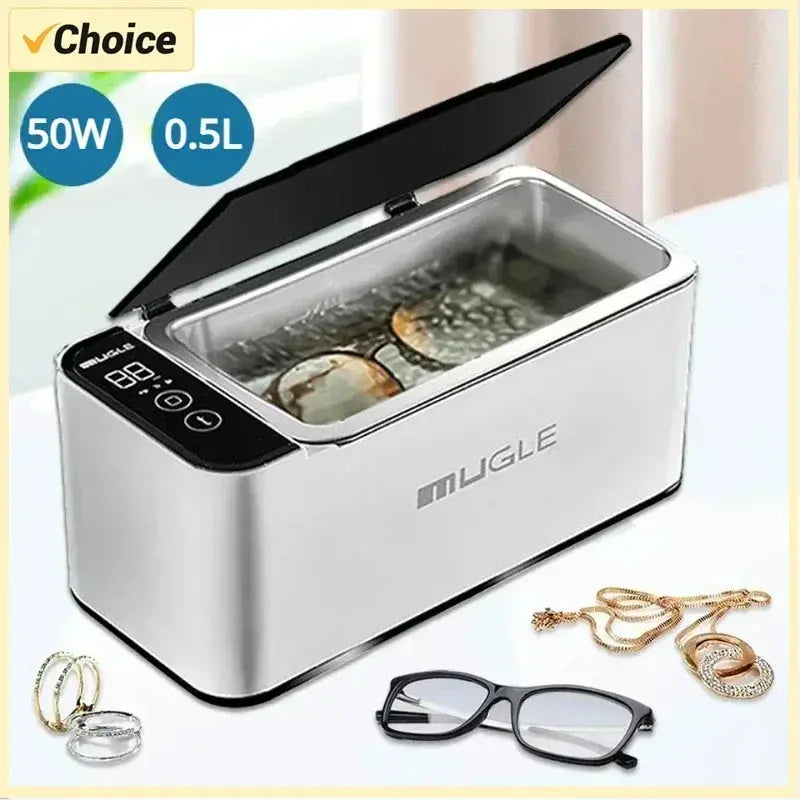 Powerful Ultrasonic Cleaner 500ML 46kHz for Jewelry Glasses Razor Circuit Board Watches Denture Teeth Ultrasound Washing Machine product image