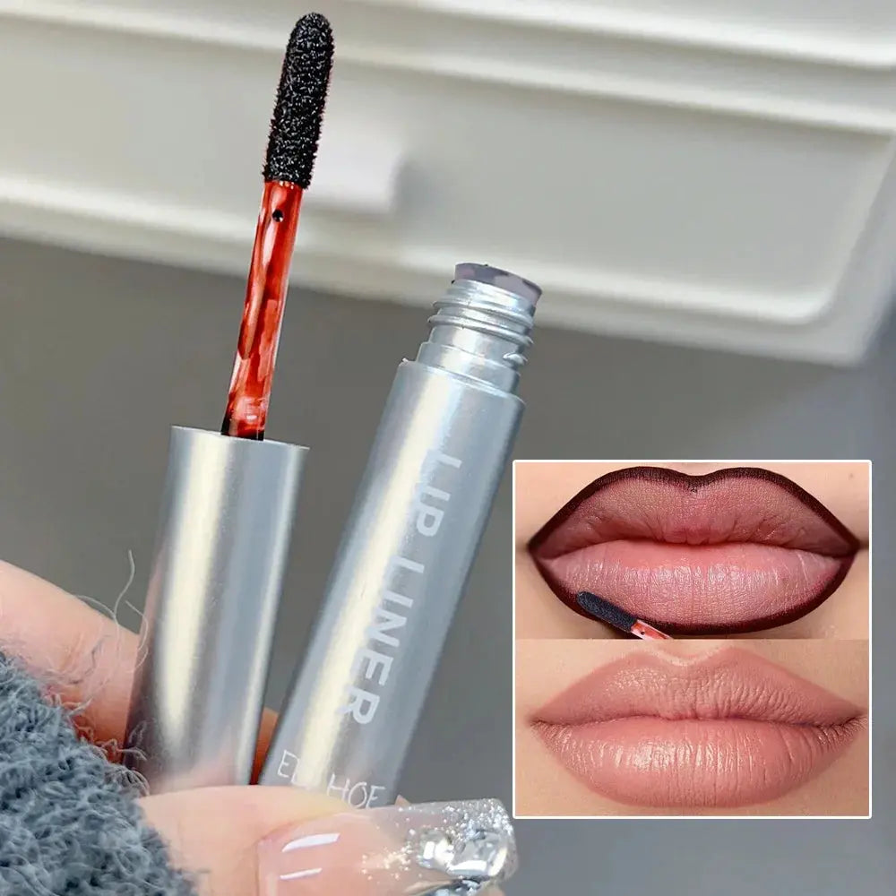 Waterproof Lip Liner Peel Off Tattoo Lipgloss Waterproof Long Lasting Matte Lip Tint Brown Contour Tear-off Lips Stain Cosmetic NNOS
