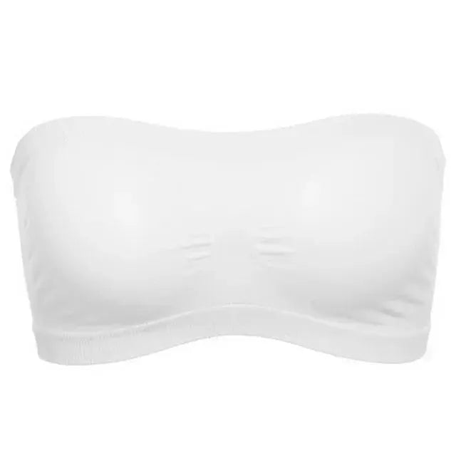 Summer Free Size Tube Invisible Bra Breathable Back Mesh Strapless Crop Top Women Ladies Sexy Bralette Bra Dress Shouderless Top NNOS