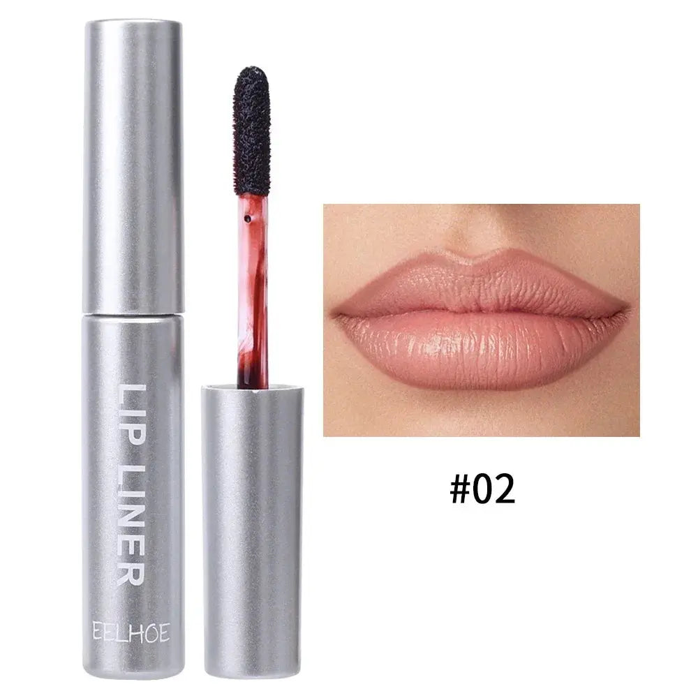 Waterproof Lip Liner Peel Off Tattoo Lipgloss Waterproof Long Lasting Matte Lip Tint Brown Contour Tear-off Lips Stain Cosmetic NNOS