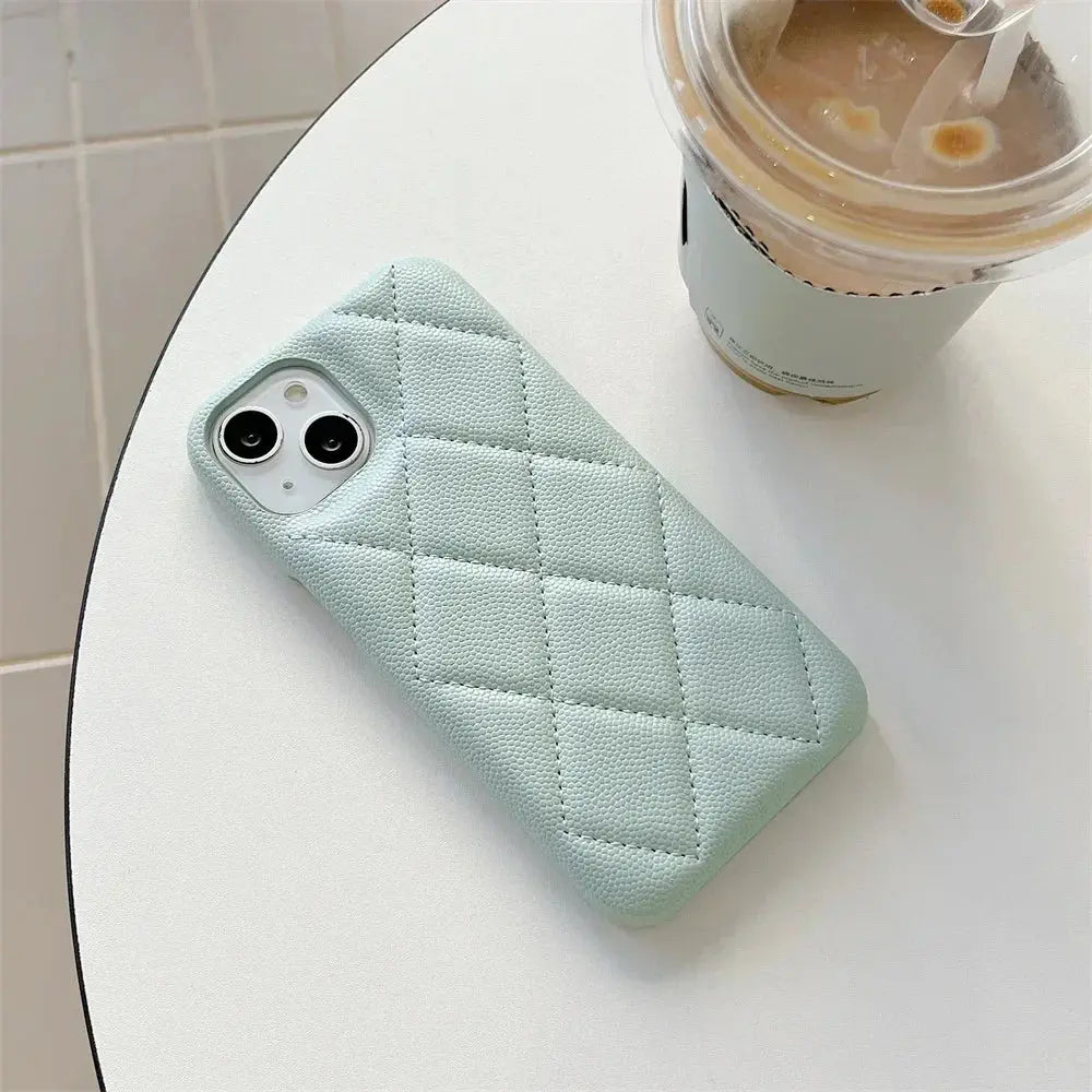 Luxury Geometric Leather Crossbody Phone Case NNOS