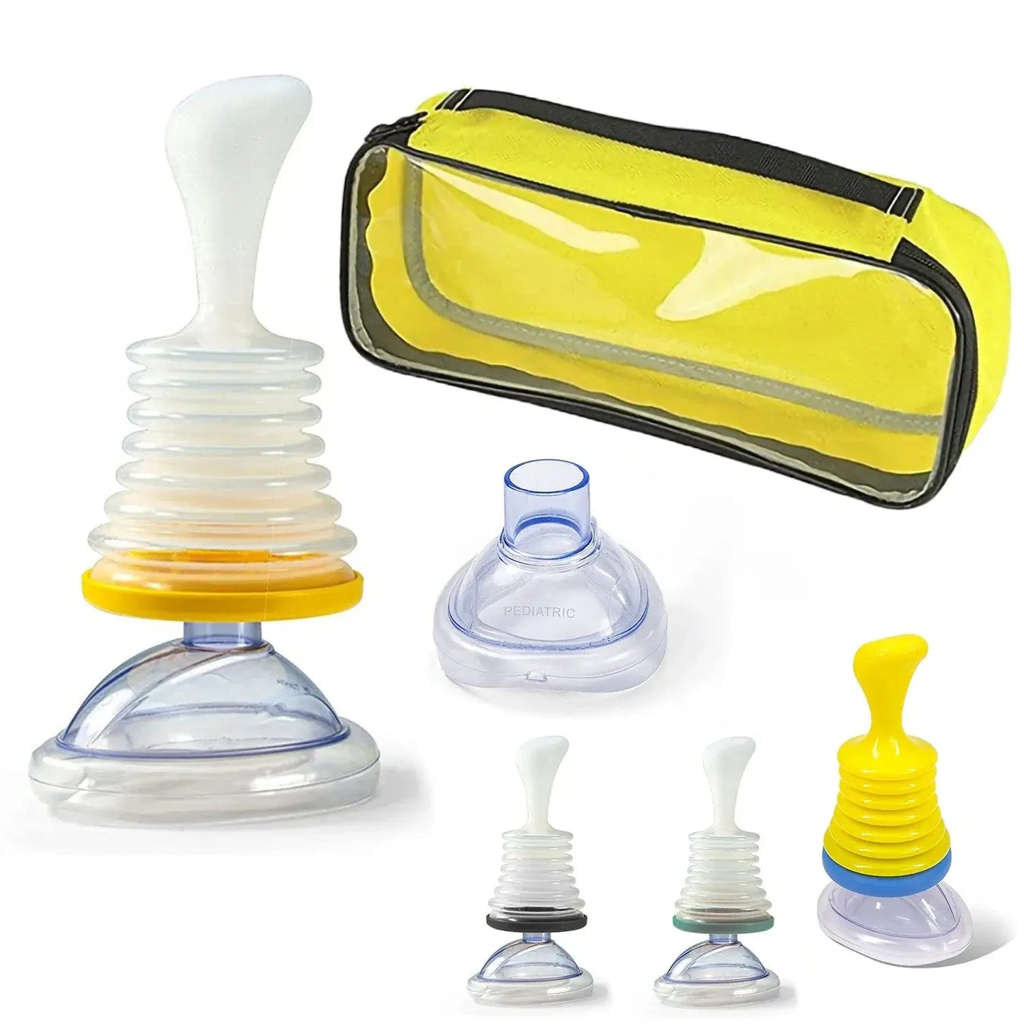 First Aid Kit Choking Device Adults & Children Home Asphyxia Rescue Device Anti Suffocaation 2 Size Choking Rescue Kit 4PCS/Set NNOS
