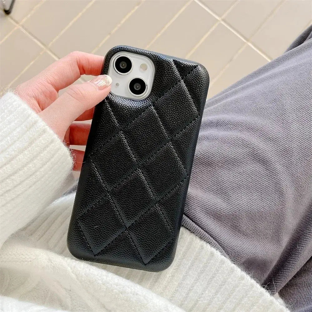 Luxury Geometric Leather Crossbody Phone Case NNOS