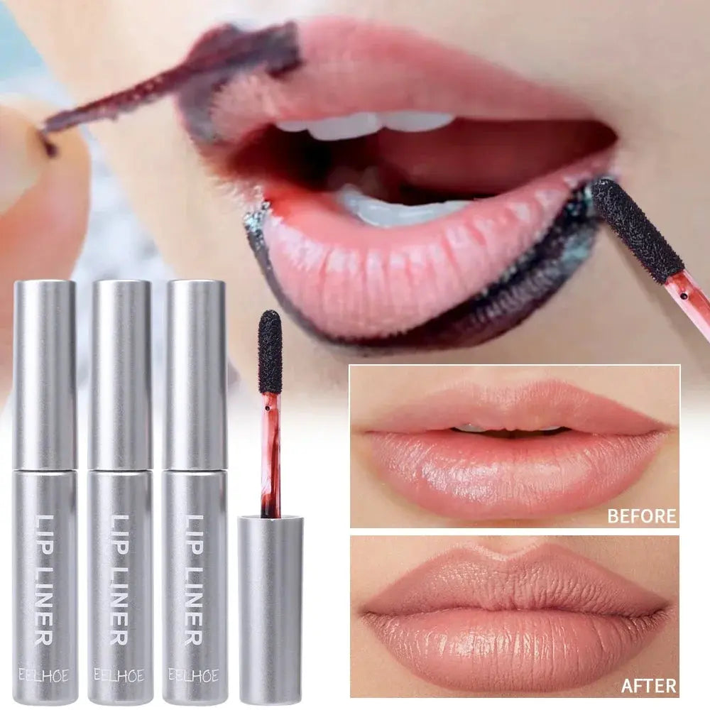 Waterproof Lip Liner Peel Off Tattoo Lipgloss Waterproof Long Lasting Matte Lip Tint Brown Contour Tear-off Lips Stain Cosmetic NNOS