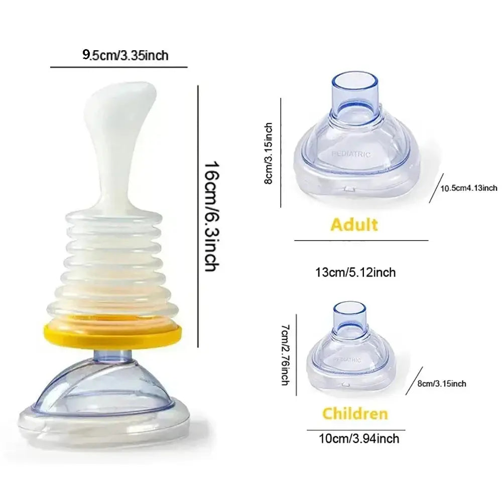 First Aid Kit Choking Device Adults & Children Home Asphyxia Rescue Device Anti Suffocation 2 Size Choking Rescue Kit 4PCS/Set NNOS