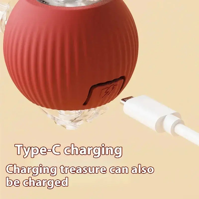 Smart Rolling Cat Toy: Electric, Interactive Ball Keeps Kitty Entertained! USB Rechargeable - Automatic Playtime & Teasing. NNOS