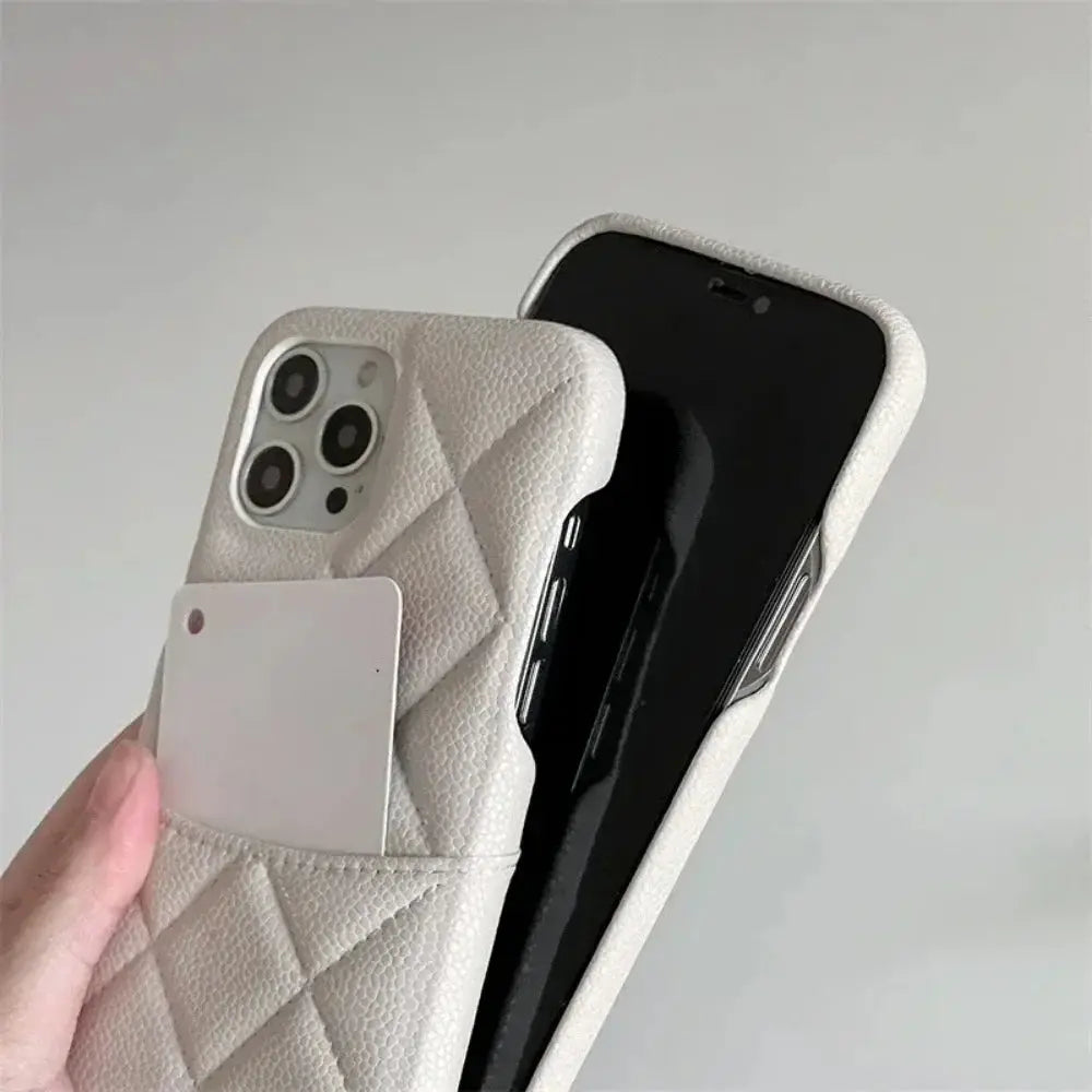 Luxury Geometric Leather Crossbody Phone Case NNOS