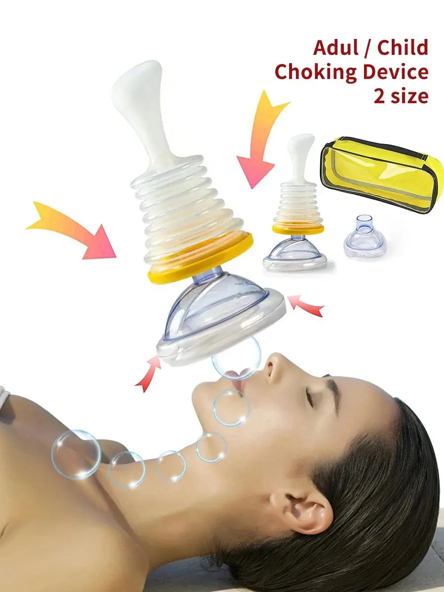 First Aid Kit Choking Device Adults & Children Home Asphyxia Rescue Device Anti Suffocaation 2 Size Choking Rescue Kit 4PCS/Set NNOS