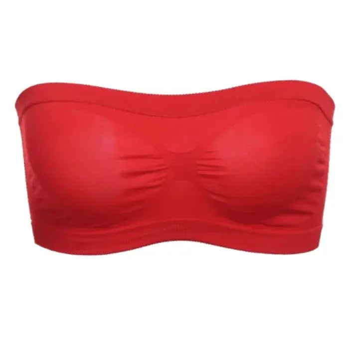 Summer Free Size Tube Invisible Bra Breathable Back Mesh Strapless Crop Top Women Ladies Sexy Bralette Bra Dress Shouderless Top NNOS