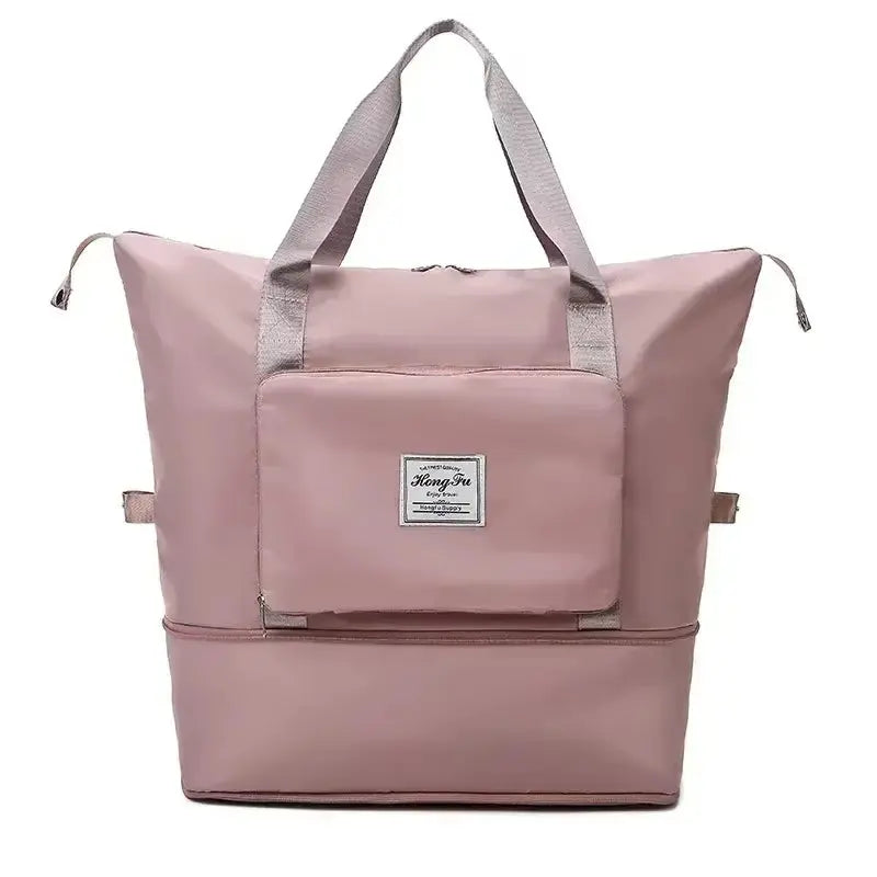 Ultimate Waterproof Gym Bag for Women - Spacious, Foldable Travel Companion with Dry & Wet Separation for Fitness Adventures