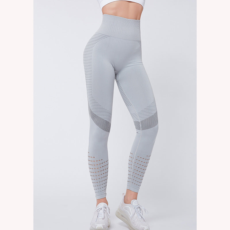 High-Waisted Peach Butt-Lifting Tight Stretch Pants