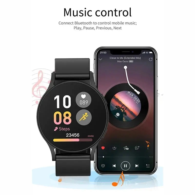 Smart Watch 6 Pro - Bluetooth Calling, Heart Rate Monitor & Custom Dials for Men & Women