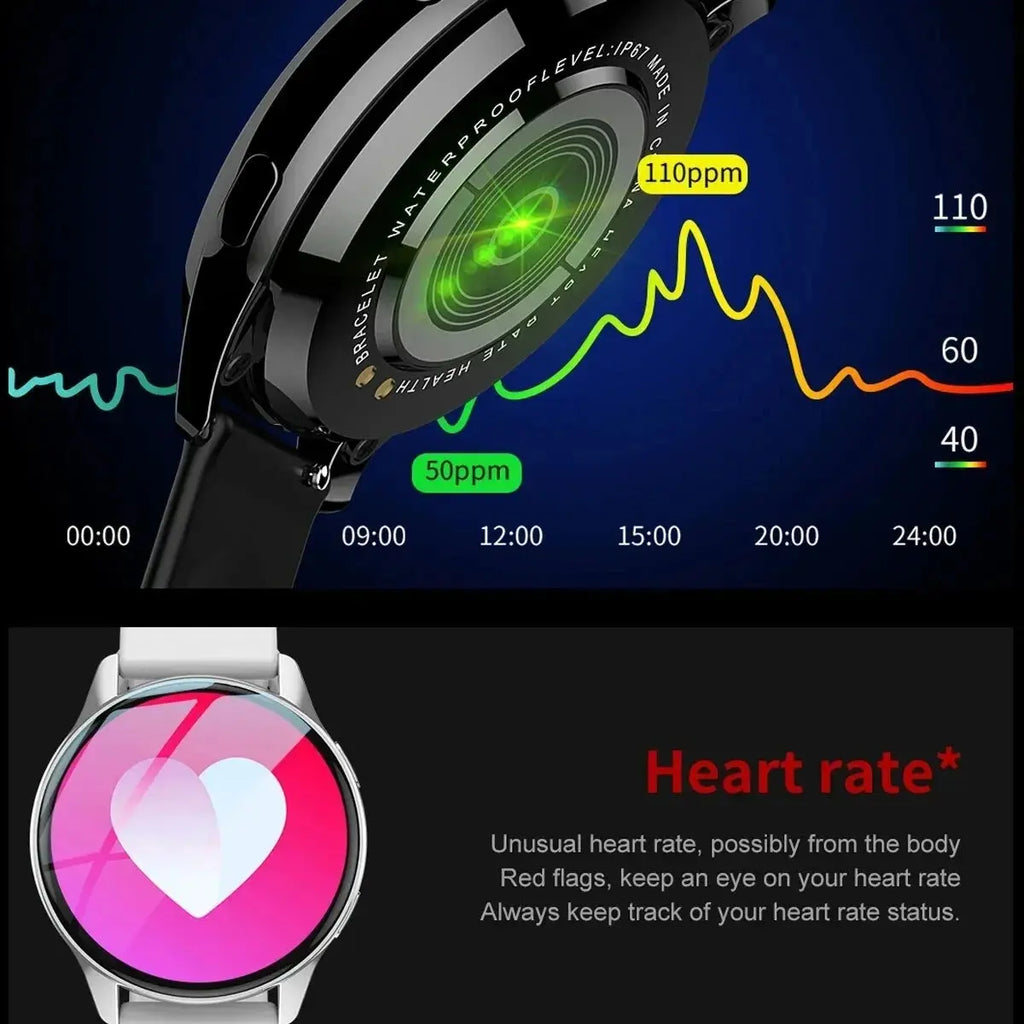Smart Watch 6 Pro - Bluetooth Calling, Heart Rate Monitor & Custom Dials for Men & Women