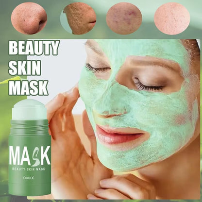 Green Tea Deep Cleansing Detoxifying Pore Cleanser and Blackhead Remover Clay Mask for Purifying and Moisturizing the Face