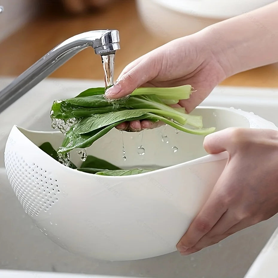 Transform Your Kitchen Game with This Must-Have Multi-Purpose Rice & Veggie Drainage Basket! 🍚🥦✨