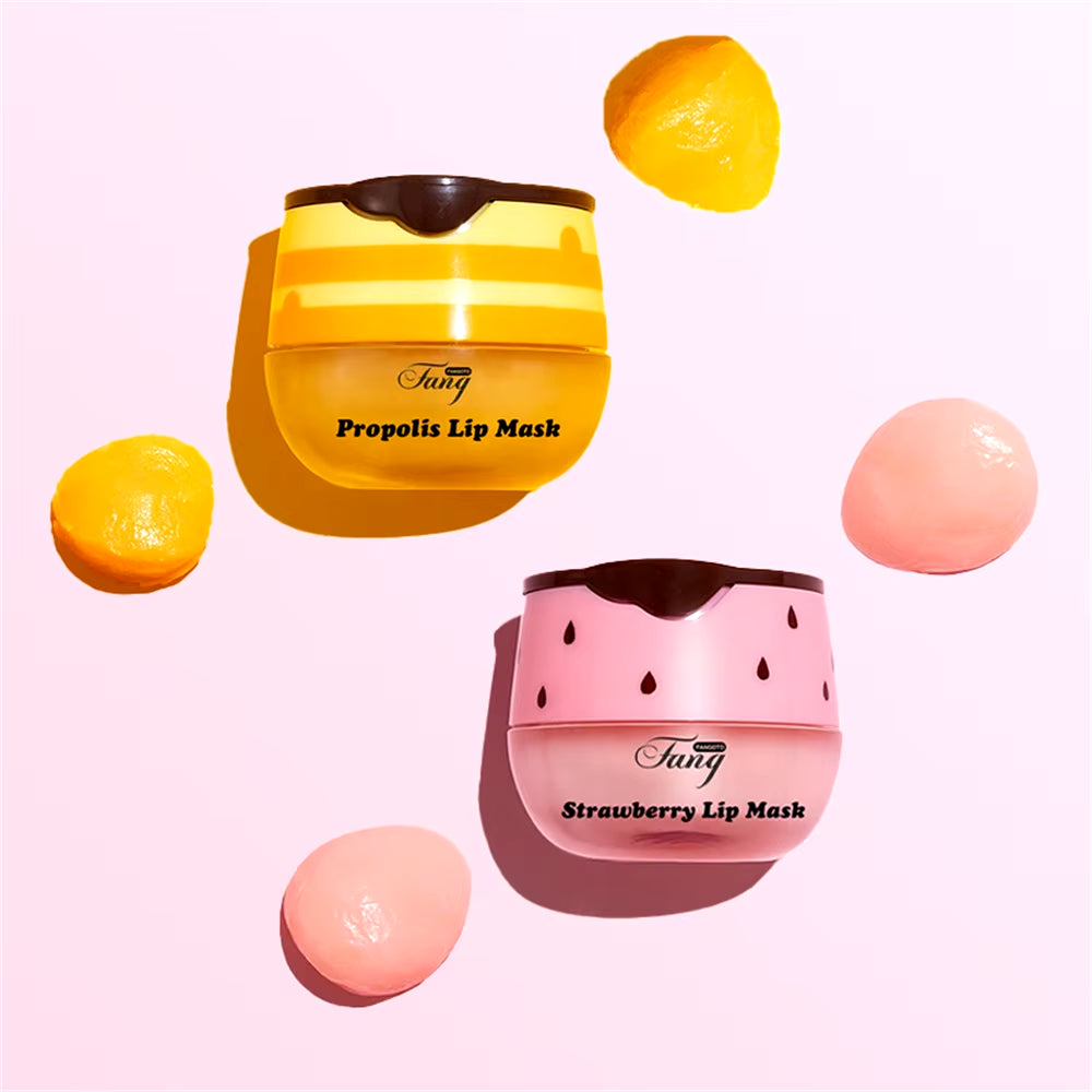 Revitalize Your Lips Overnight with 5.5G Strawberry Honey Nourishing Lip Sleep Mask - Ultimate Moisturizing Care!