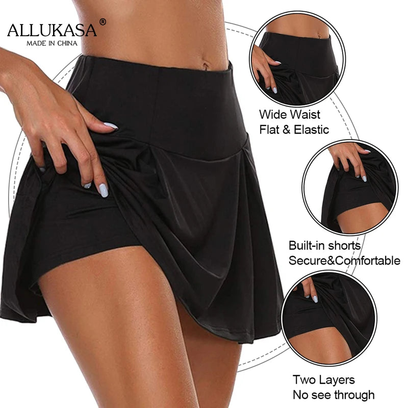 Elevate Your Workout: Women's High Waist Breathable Sport Shorts - Stylish Summer Running Skirts & Joggers