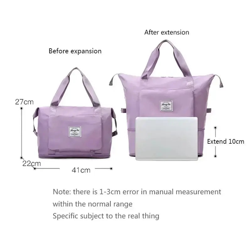 Ultimate Waterproof Gym Bag for Women - Spacious, Foldable Travel Companion with Dry & Wet Separation for Fitness Adventures