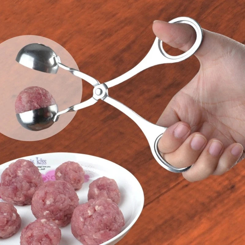 Ultimate Stainless Steel Meatball & Fish Ball Maker - Perfect Kitchen Tool for Delicious Rice Balls