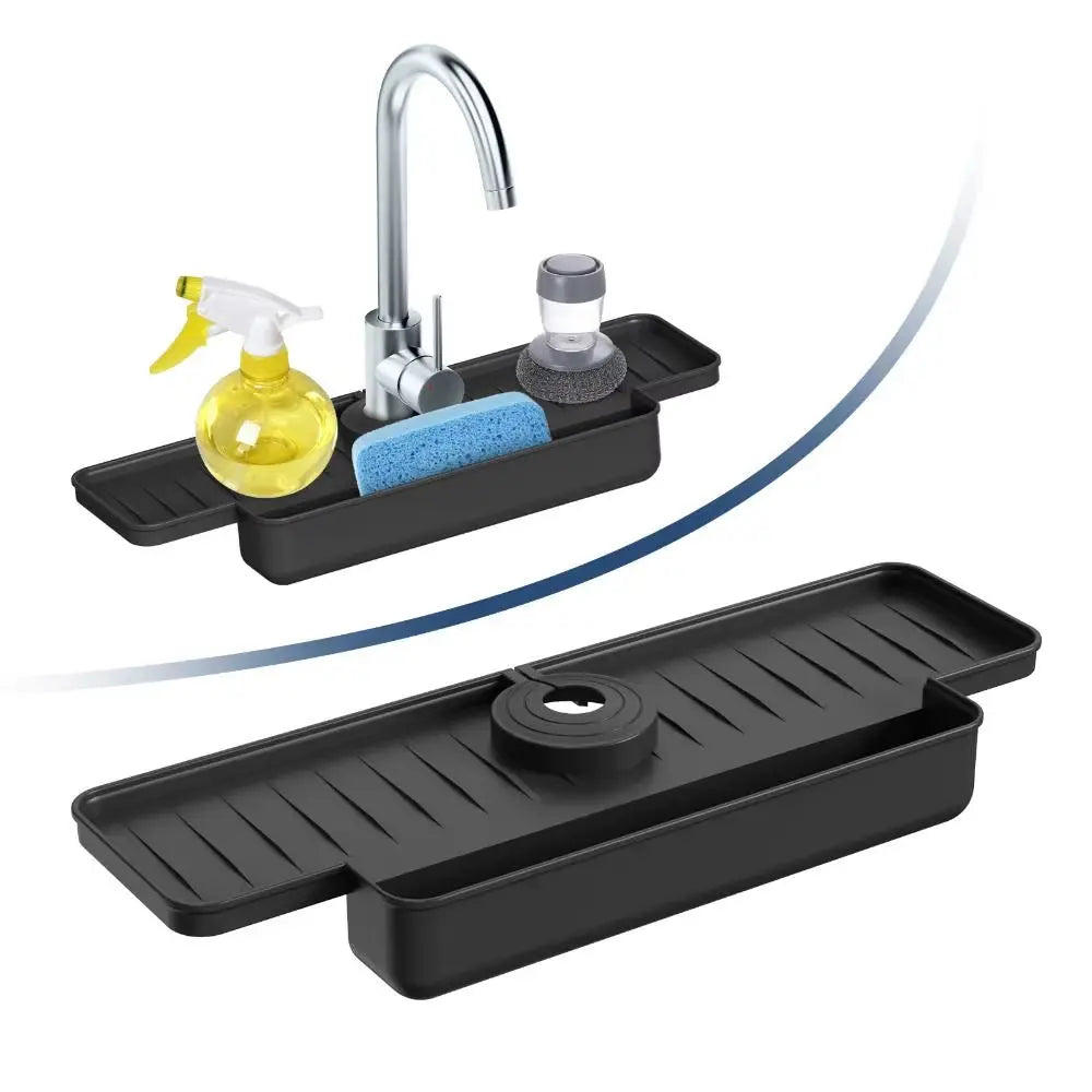 Ultimate Silicone Faucet Mat & Sink Splash Guard - Keep Your Kitchen Dry and Organized!