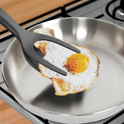 The Ultimate Kitchen Sidekick: Tongs That Flip Like a Pro and Spatula That’s Egg-cellent for Steak and Pancakes!