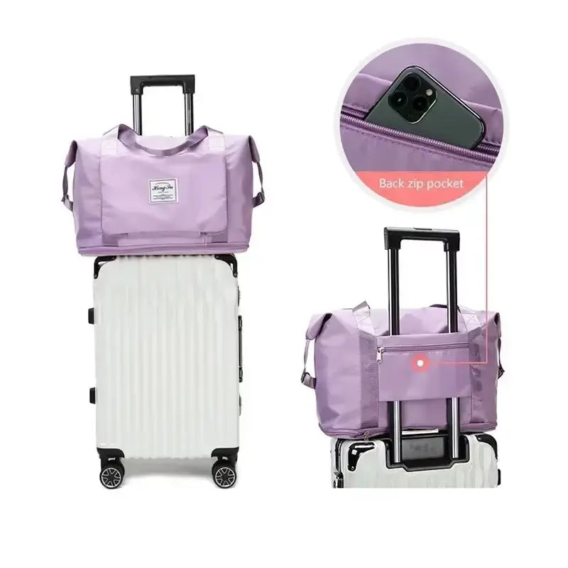 Ultimate Waterproof Gym Bag for Women - Spacious, Foldable Travel Companion with Dry & Wet Separation for Fitness Adventures