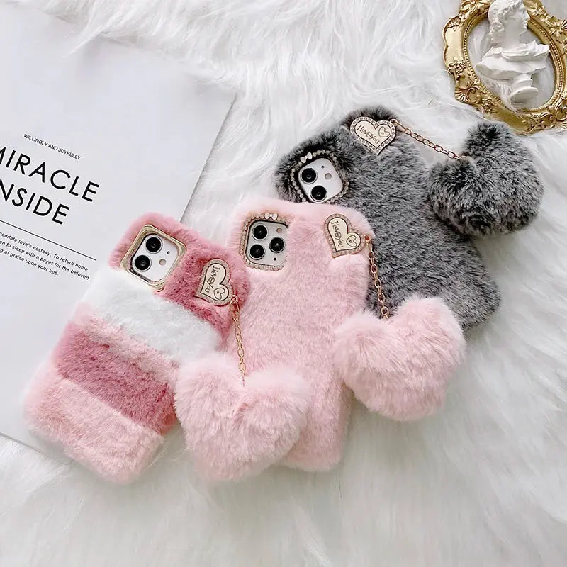 🧸 Plush & Hilarious Winter-Ready Phone Case For Iphone NNOS