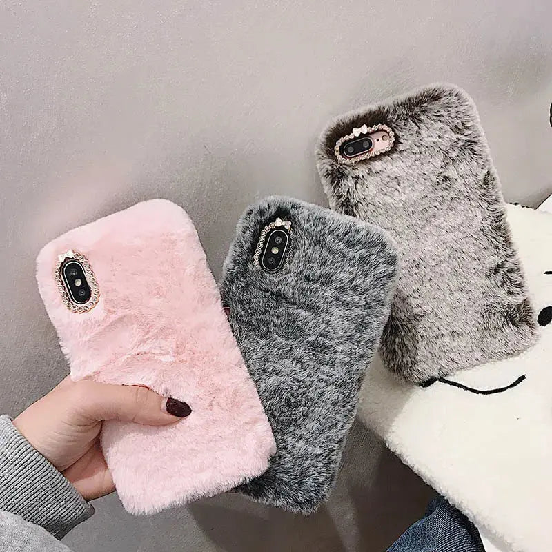 🧸 Plush & Hilarious Winter-Ready Phone Case For Iphone NNOS
