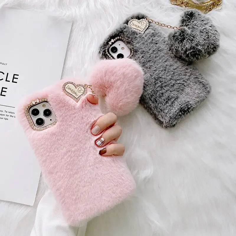 🧸 Plush & Hilarious Winter-Ready Phone Case For Iphone NNOS