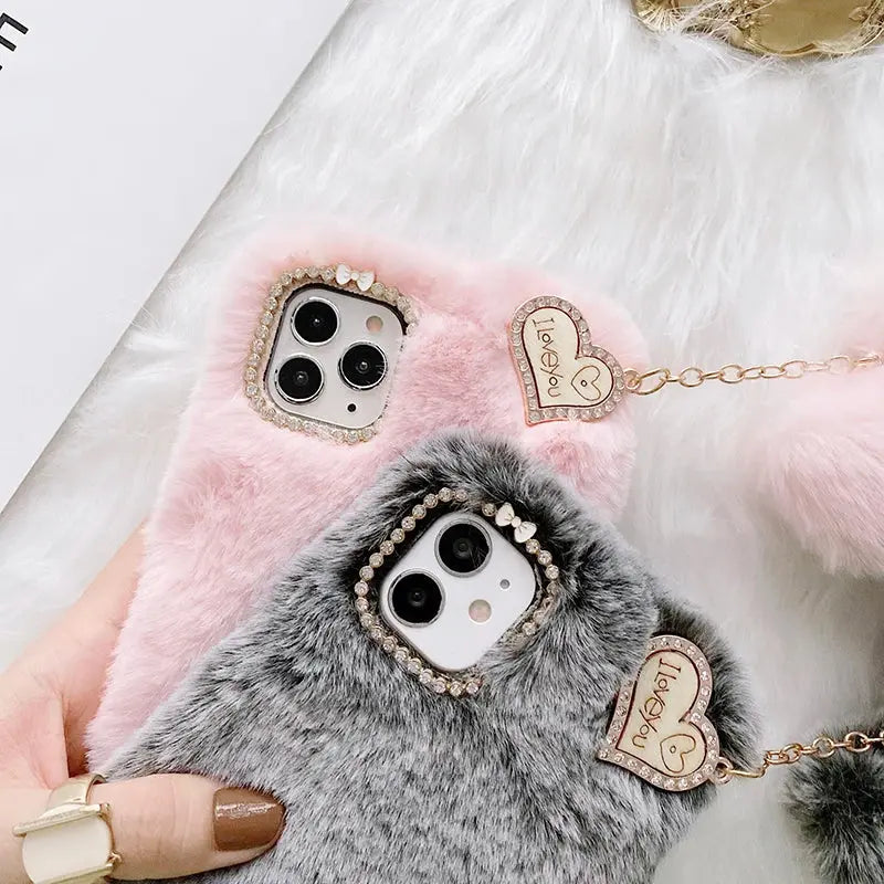 🧸 Plush & Hilarious Winter-Ready Phone Case For Iphone NNOS