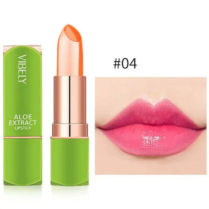 Color Changing Aloe Vera Jelly Lipstick Moisturizing Tinted Lip Balm  Lasting Moisturizing Not Easy To Fade Lipsticks Cosmetic NNOS