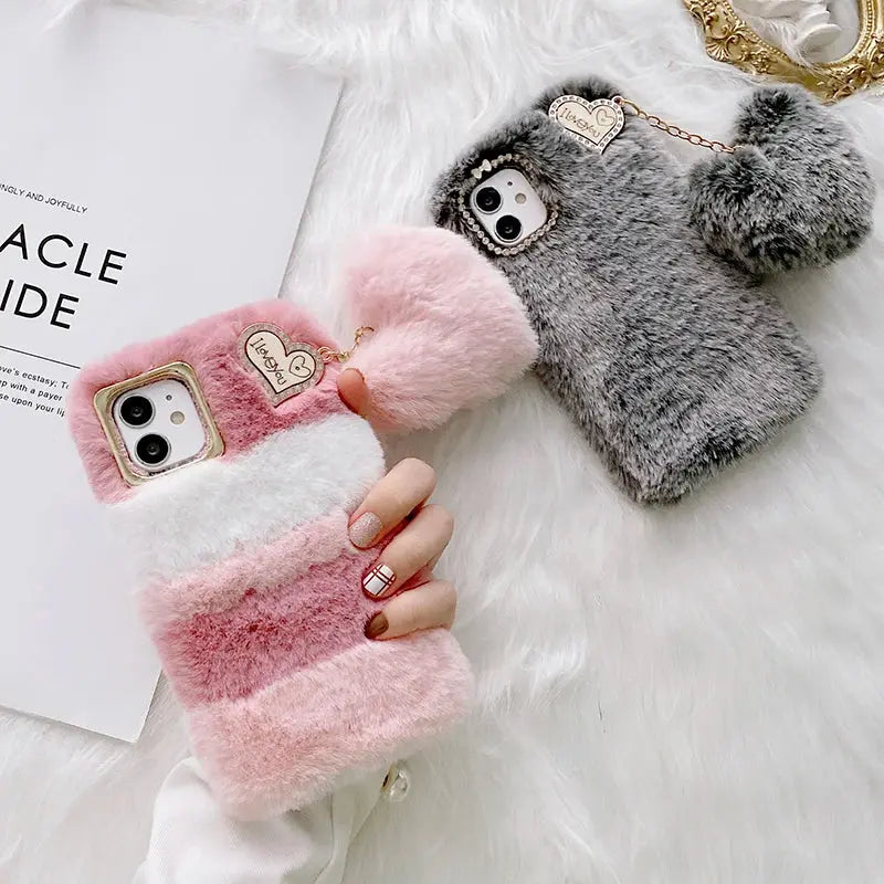 🧸 Plush & Hilarious Winter-Ready Phone Case For Iphone NNOS