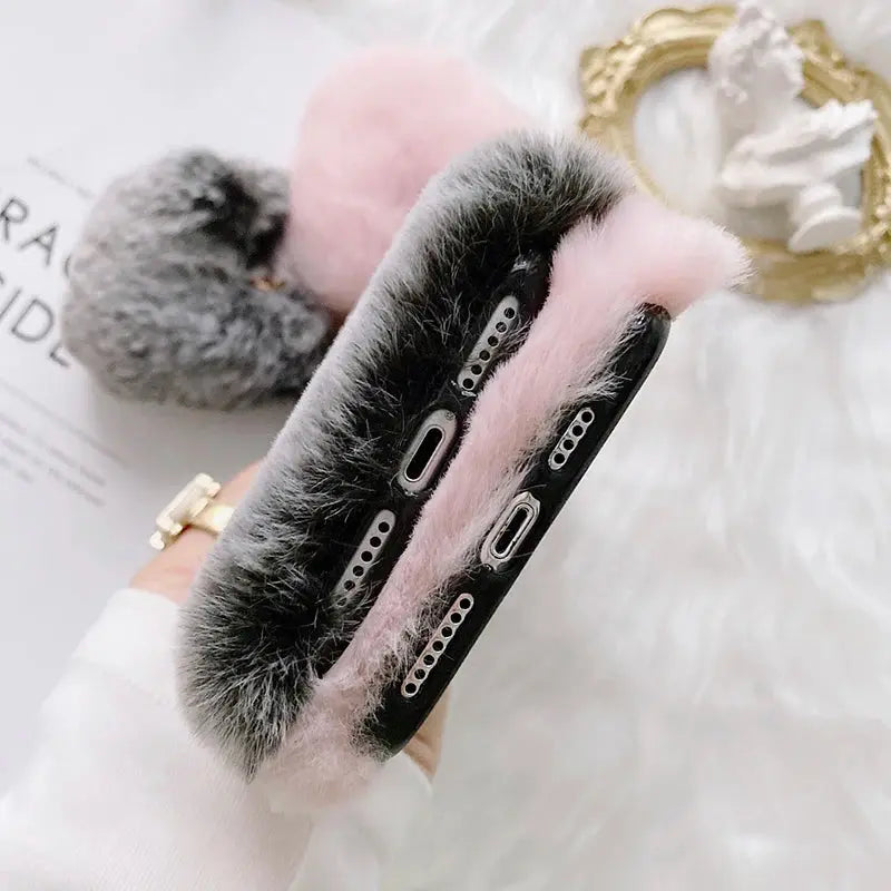 🧸 Plush & Hilarious Winter-Ready Phone Case For Iphone NNOS