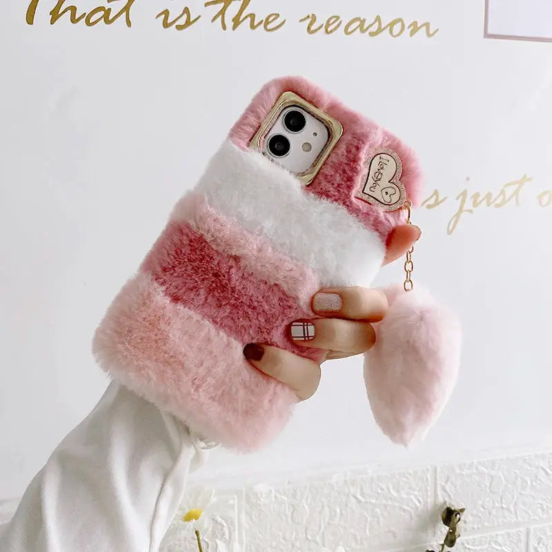 🧸 Plush & Hilarious Winter-Ready Phone Case For Iphone NNOS