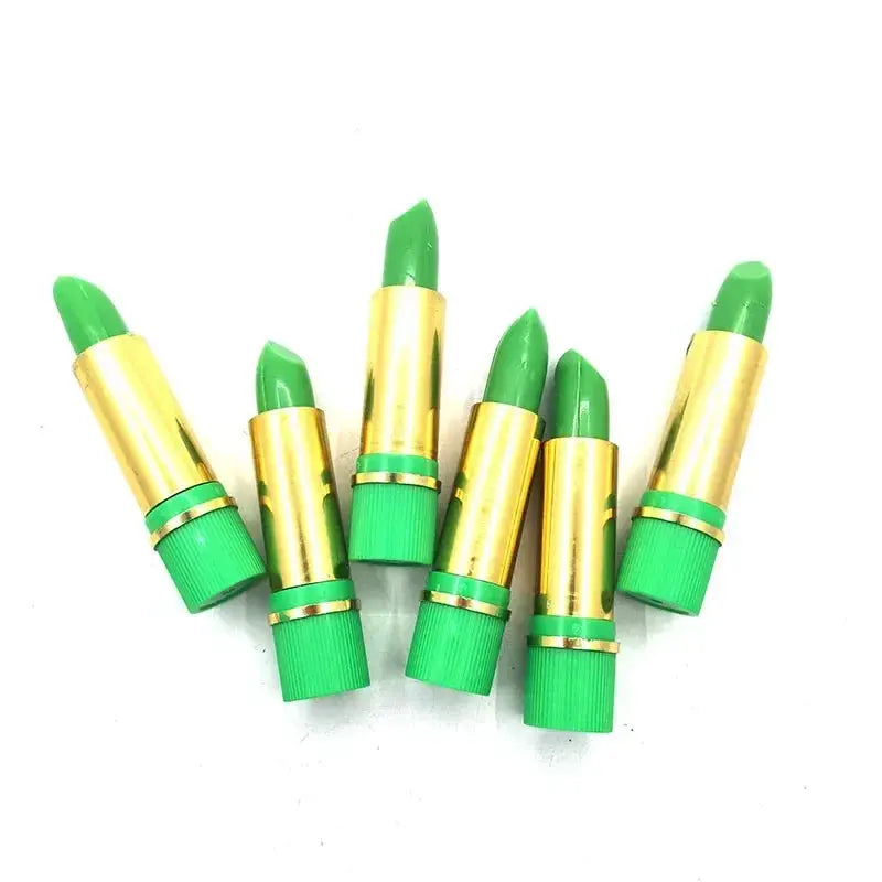 6PCS/Box Lipstick Dark Green Magic Lipgloss Lipstick Long Lasting Waterproof Butterfly Lip Tint Cosmetics Makeup Maquiagem NNOS