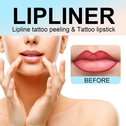 Waterproof Lip Liner Peel Off Tattoo Lipgloss Waterproof Long Lasting Matte Lip Tint Brown Contour Tear-off Lips Stain Cosmetic NNOS