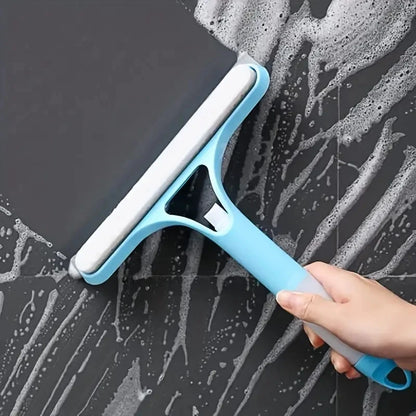 Multi-Functional Glass Cleaning Tool with Integrated Watering Can - 3-in-1 Window Scraper and Glass Scraper