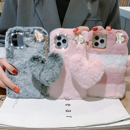 🧸 Plush & Hilarious Winter-Ready Phone Case For Iphone NNOS