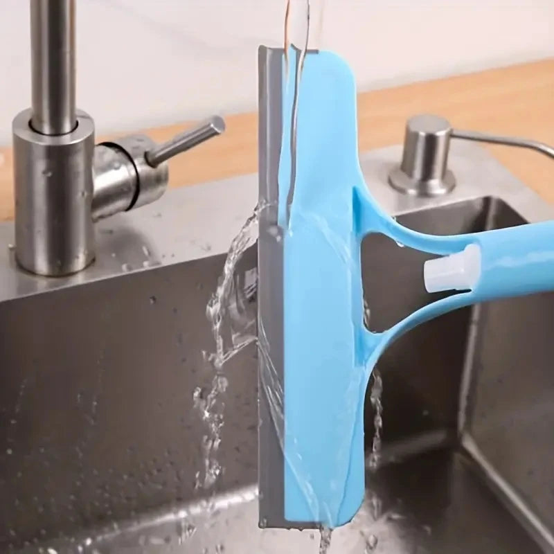 Multi-Functional Glass Cleaning Tool with Integrated Watering Can - 3-in-1 Window Scraper and Glass Scraper