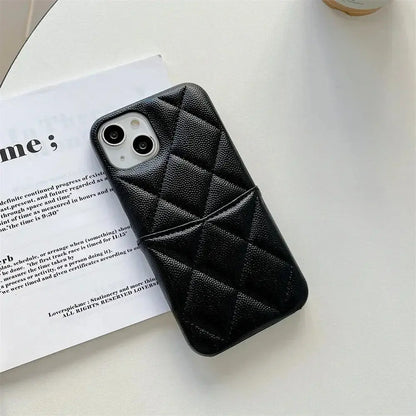 Luxury Geometric Leather Crossbody Phone Case NNOS
